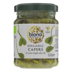 Biona Capers In Olive Oil - 6 x 120g (LJ243)