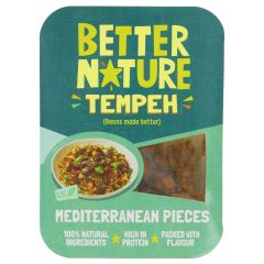 Better Nature Mediterranean Tempeh Pieces - 6 x 180g (CV766)