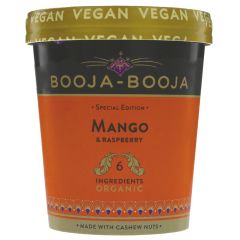 Booja-booja Mango & Raspberry Ice Cream - 6 x 465ml (XL023)