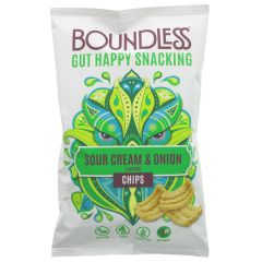 Boundless Sour Cream & Onion Chips - 10 x 80g (ZX396)