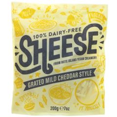 Bute Island Foods Grated Mild Cheddar Style - 4 x 200g (CV186)