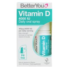 Better You D4000 Vitamin D Oral Spray - 6 x 15ml (VM071)