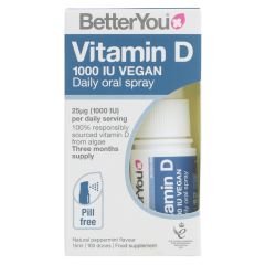 Better You D1000 Vegan Vitamin D Spray - 6 x 15ml (VM051)