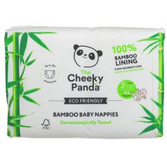 The Cheeky Panda Bamboo Nappies Size 2, 3-8kg - 4 x 44 (NF144)