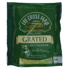 Lye Cross Farm Mature Grated Cheddar Cheese - 10 x 180g (CV323)
