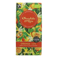 Chocolate And Love Orange 65% Chocolate - 14 x 80g (WS081)