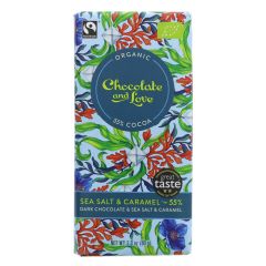 Chocolate And Love Sea Salt 55% Chocolate - 14 x 80g (WS080)