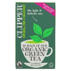 Clipper fairtrade Organic Green Tea - 6 x 40 bags (TE182)