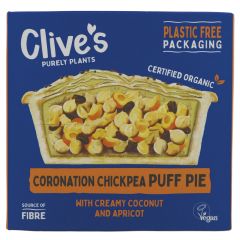 Clives Chickpea Coronation Puff Pie - 6 x 235g (XL024)