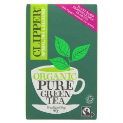 Clipper Organic Pure Green Tea - 6 x 20 bags (TE989)