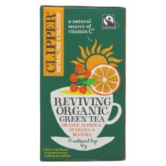 Clipper Reviving Organic Green Tea - 4 x 20 bags (TE379)