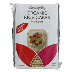 Clearspring Rice Cakes - 3 Grain, Thin,organic - 12 x 130g (BT631)