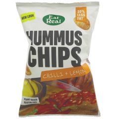 Eat Real Lemon & Chilli Hummus Chips - 10 x 110g (ZX125)