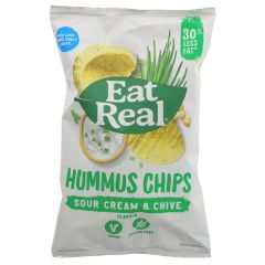 Eat Real Hummus Sour Cream Chips - 10 x 135g (ZX326)