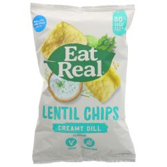 Eat Real Lentil Chips Creamy Dill - 10 x 113g (ZX883)