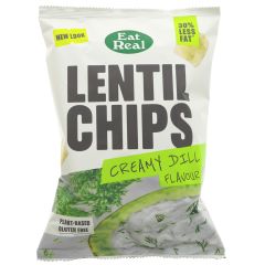 Eat Real Lentil Chips Creamy Dill - 10 x 95g (ZX883)