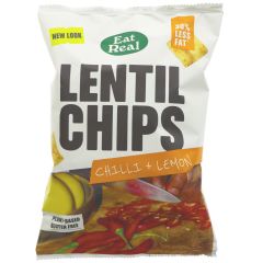 Eat Real Lentil Chips Chilli Lemon - 10 x 95g (ZX135)