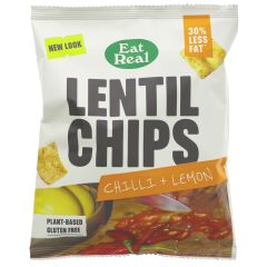 Eat Real Lentil Chilli & Lemon Chips - 18 x 40g (ZX169)