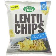 Eat Real Lentil Sea Salted Chips - 18 x 40g (ZX165)