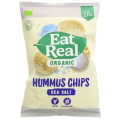 Eat Real Hummus Sea Salt Chips - organic - 10 x 100g (ZX215)