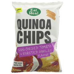 Eat Real Quinoa Chips Tomato & Garlic - 10 x 90g (ZX314)