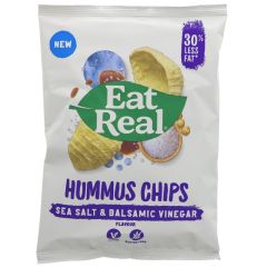 Eat Real Hummus Chips Sea Salt&Balsamic - 12 x 45g (ZX900)