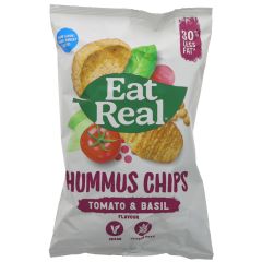 Eat Real Tomato & Basil, Hummus Chips - 10 x 135g (ZX121)