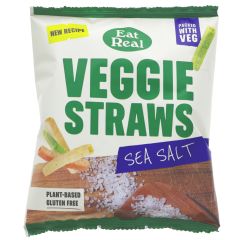 Eat Real Veggie Straws with Sea Salt - 18 x 45g (ZX107)
