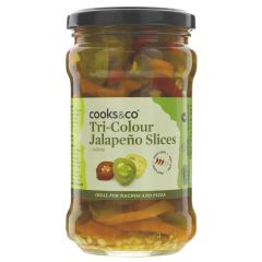 Cooks & Co Tri Colour Jalapenos - 6 x 290g (KJ244)