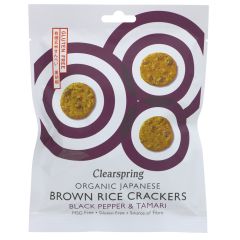 Clearspring Brown Rice Crackers - 12 x 40g (BT033)