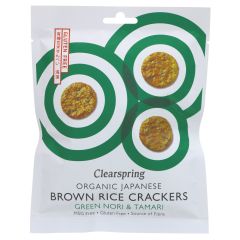 Clearspring Brown Rice Crackers - 12 x 40g (BT026)