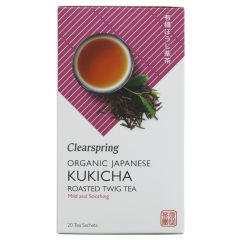 Clearspring Kukicha,Roasted Twig Teabags - 4 x 20 bags (JP063)