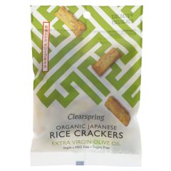 Clearspring Rice Crackers Olive Oil & Salt - 12 x 50g (BT055)