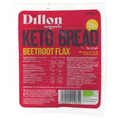Dillon Organic Beetroot Flax Keto Bread - 6 x 250g (BT449)