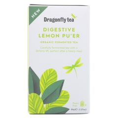 Dragonfly Tea Lemon Pu'er Digestive Tea - 4 x 20bags (TE124)