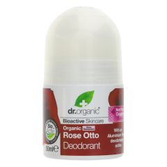 Dr Organic Rose Otto Deodorant - 6 x 50ml (DY647)