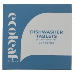 Ecoleaf By Suma Dishwasher Tablets All-In-One - 6 x 25 tabs (HJ160)