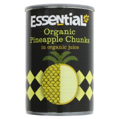 Essential Trading Pineapple Chunks In organic Juice - 6 x 400g (KJ262)