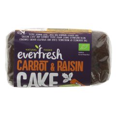 Everfresh Natural Foods Sprouted Carrot & Raisin Cake - 8 x 350g (BT242)