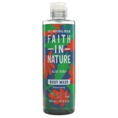 Faith In Nature Body Wash - Aloe Vera - 6 x 400ml (DY104)