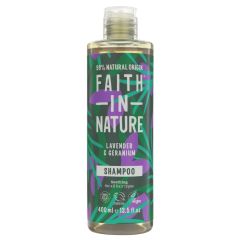Faith In Nature Shampoo - Lavender & Geranium - 6 x 400ml (DY503)