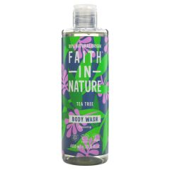 Faith In Nature Body Wash - Tea Tree - 6 x 400ml (DY107)