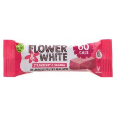 Flower & White Strawberry & Banana Mallow Bar - 15 x 35g (KB744)