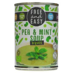 Free & Easy Pea & Mint Soup - organic - 6 x 400g (VF086)