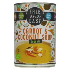 Free & Easy Carrot & Coconut Soup - 6 x 400g (VF124)
