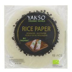 Yakso Rice Paper with Tapioca - organic - 15 x 150g (JP132)