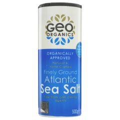 Geo Organics Atlantic Fine Ground Sea Salt - 6 x 500g (LJ005)