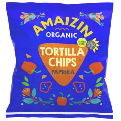 Amaizin Bio Corn Chips Paprika - 15 x 75g (ZX546)