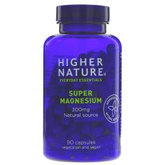 Higher Nature Super Magnesium 300mg - 1 x 90 (VM154)