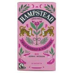 Hampstead Tea Rosehip Hibiscus - 4 x 20 bags (TE557)
